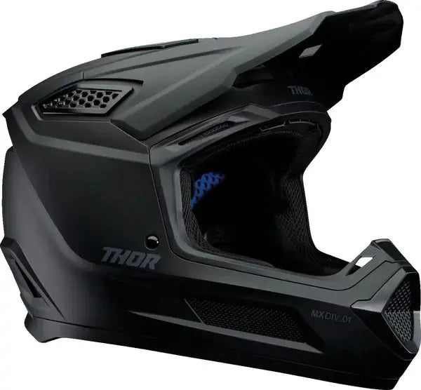 Thor Fleet Blackout Matt Black - FREE UK Shipping, FREE 365 Day Returns | Moto Central