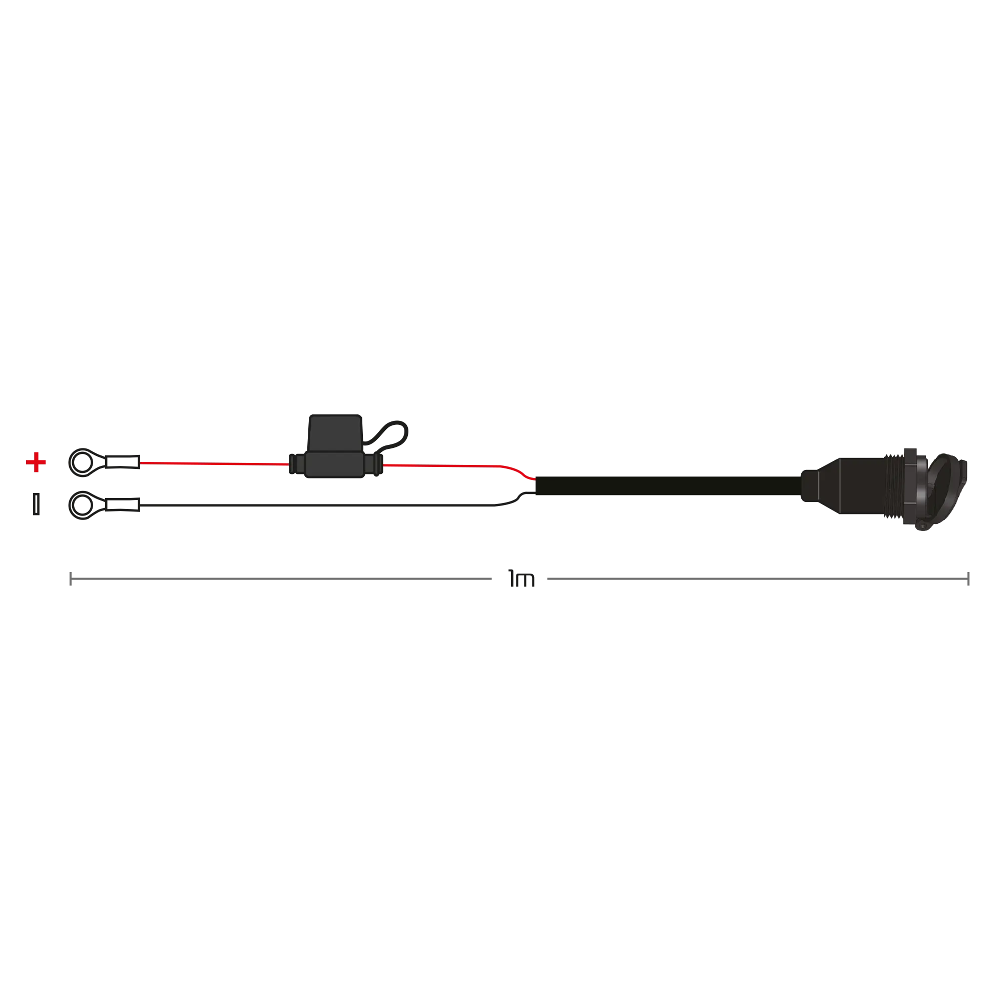 Oxford Hot Seat DC Cable With Battery Ring Leads FREE UK Delivery, FREE 365 Day Returns | Moto Central