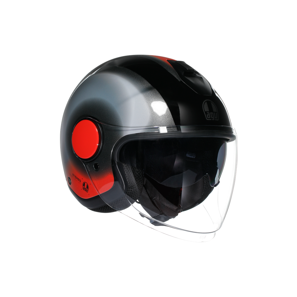 AGV Eteres Levanto Black / Silver / Red
