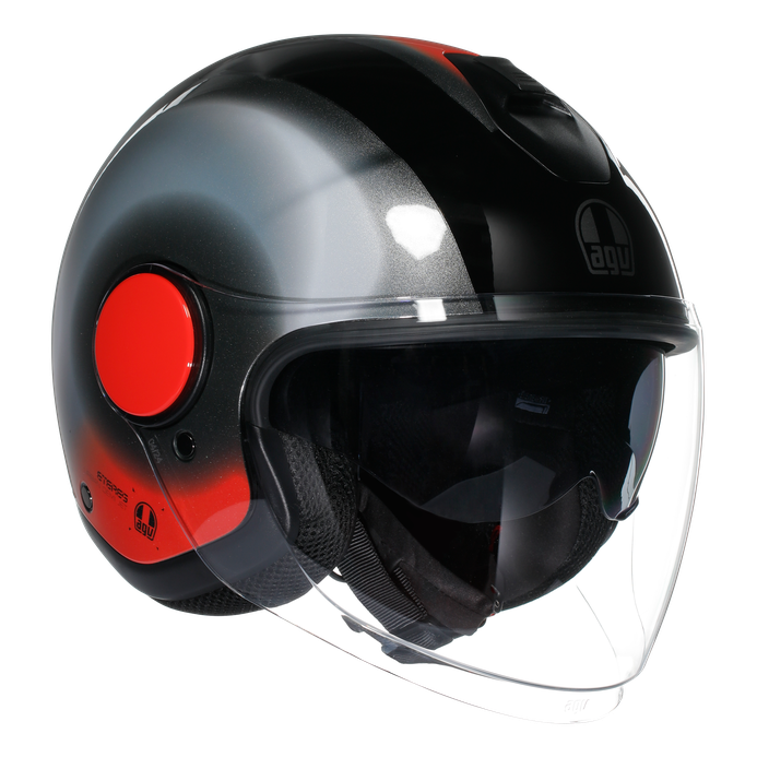 AGV Eteres Levanto Black / Silver / Red - primary product view