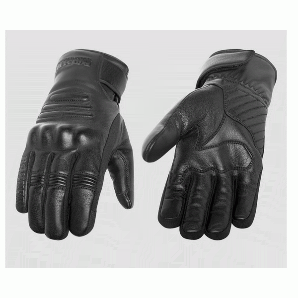 Rokker Juneau Leather Gloves Black FREE UK Delivery, FREE 365 Day Returns | Moto Central