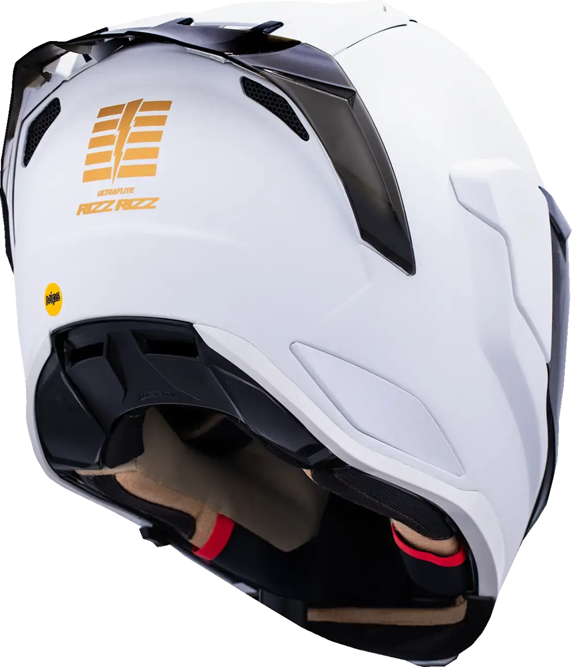 Icon Ultraflite Rizz Rizz MIPS White - FREE UK Shipping, FREE 365 Day Returns | Moto Central