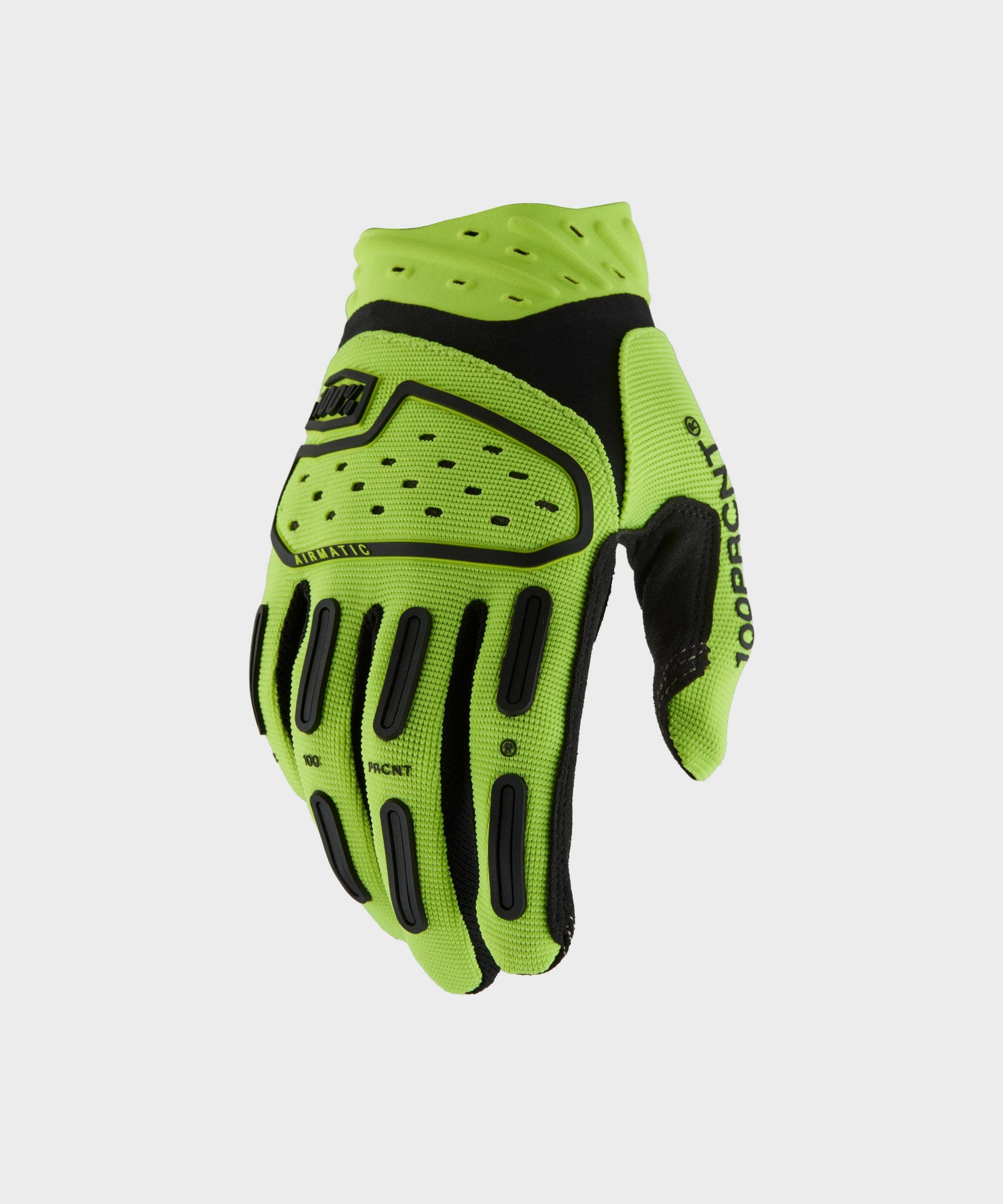 100% Airmatic Gloves Fluo Yellow - FREE UK Shipping, FREE 365 Day Returns | Moto Central