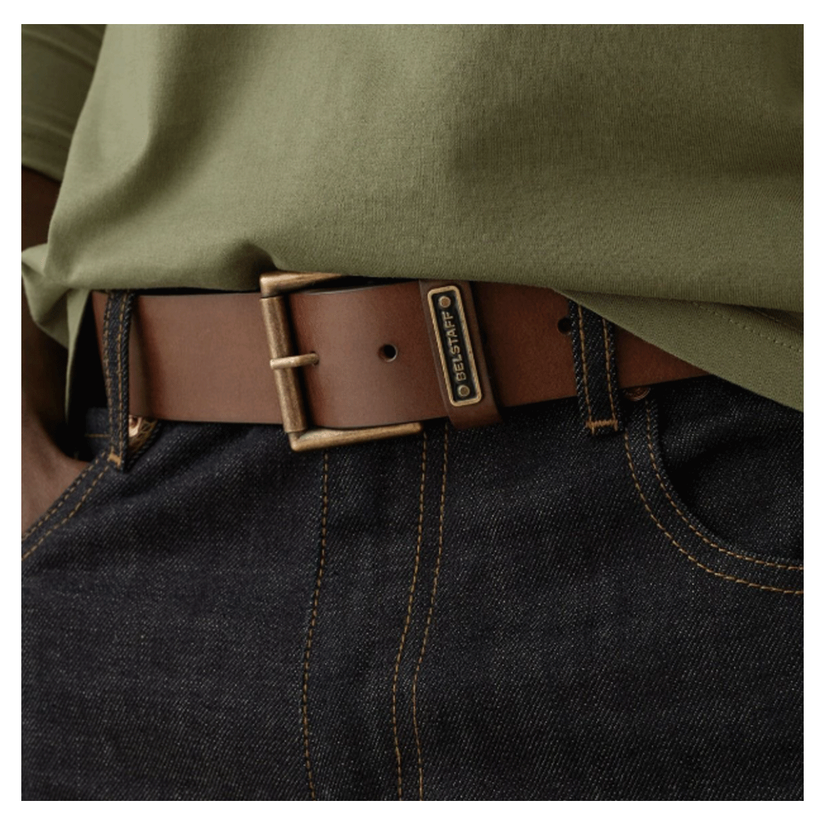 Belstaff Ledger Belt Dark Brown FREE UK Delivery, FREE 365 Day Returns | Moto Central
