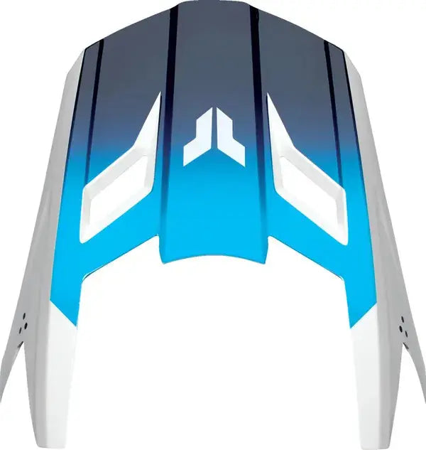 Thor Fleet Storm Helmet Peak Kit White / Navy - FREE UK Shipping, FREE 365 Day Returns | Moto Central