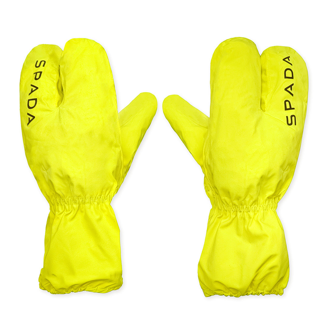 Spada Acqua Shield Waterproof Textile Mitts Fluo Yellow FREE UK Delivery, FREE 365 Day Returns | Moto Central