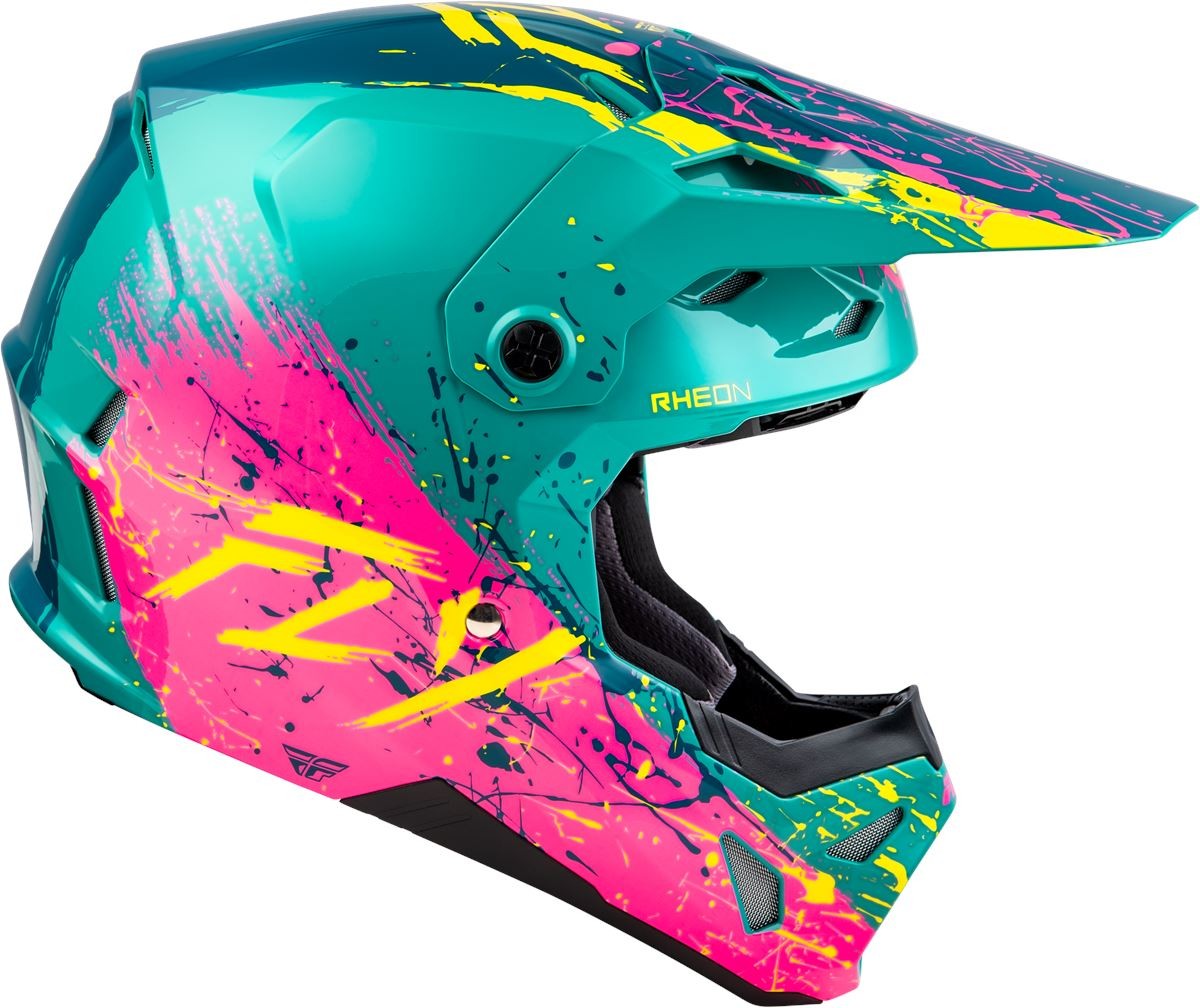 Fly Racing Formula CP Manic Blue / Pink / Yellow - FREE UK Shipping, FREE 365 Day Returns | Moto Central