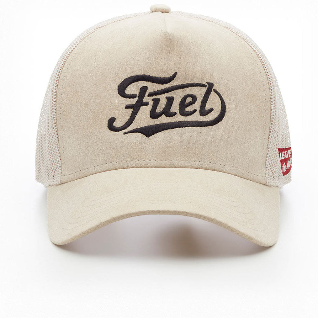 Fuel Logo Cap Suede - front view