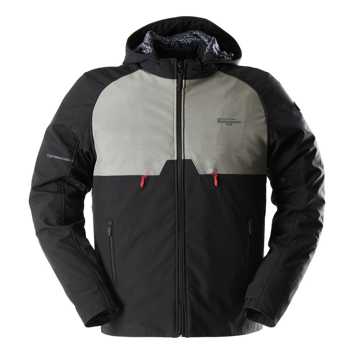 Furygan Addax Textile Jacket Black / Khaki - FREE UK Shipping, FREE 365 Day Returns | Moto Central