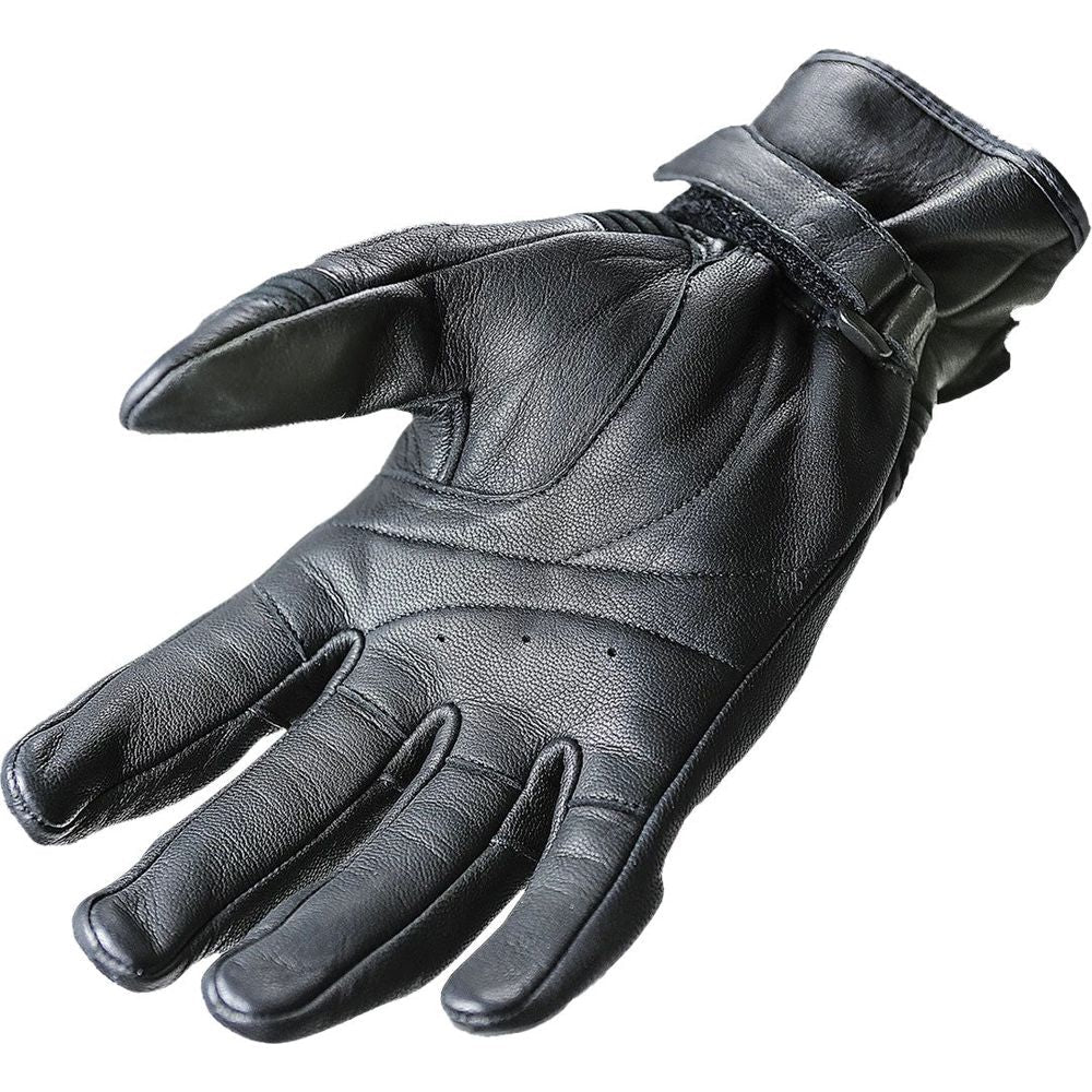 Garibaldi Smoke Vintage Leather Gloves Black