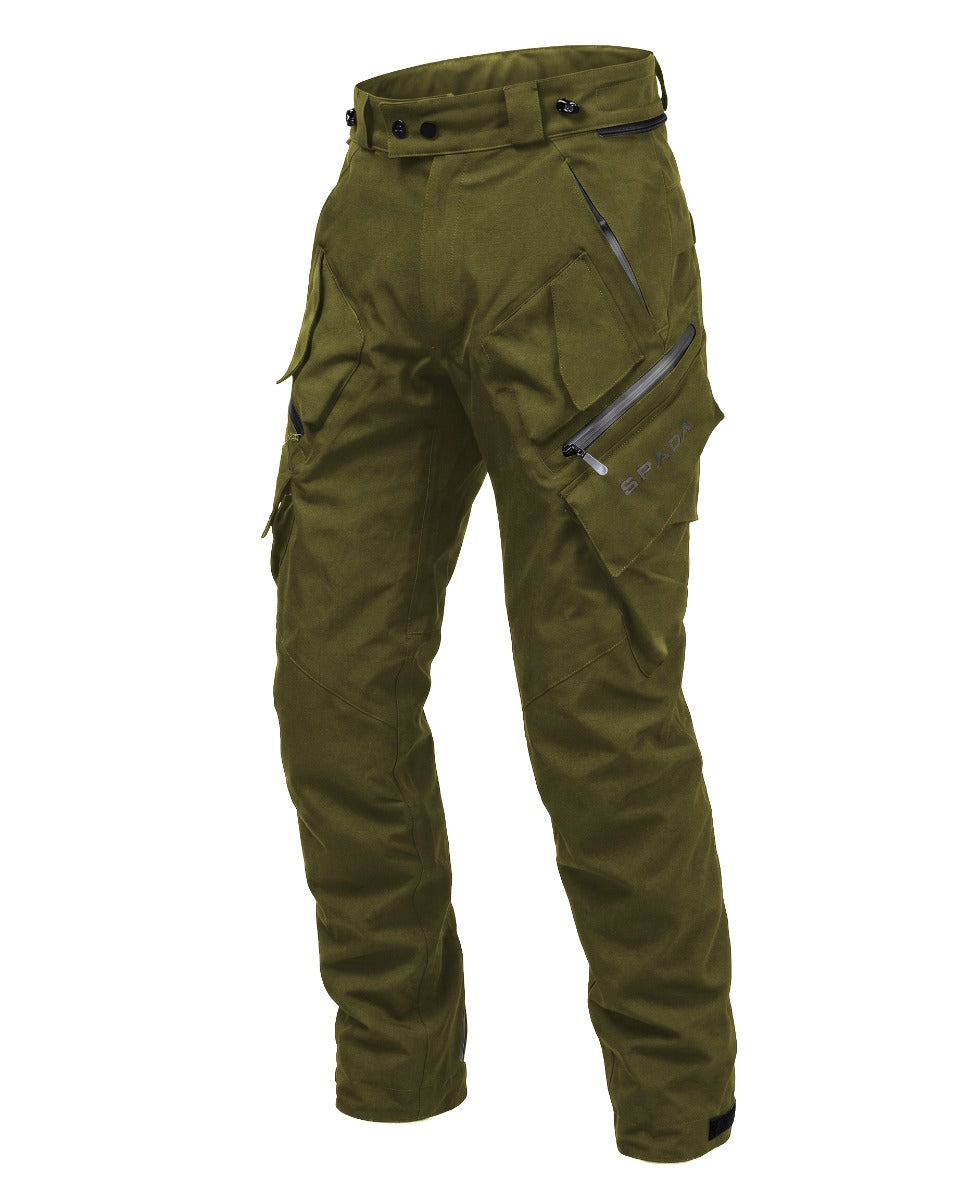 Spada Duel Cargo CE Textile Trouser Olive Green FREE UK Delivery, FREE 365 Day Returns | Moto Central