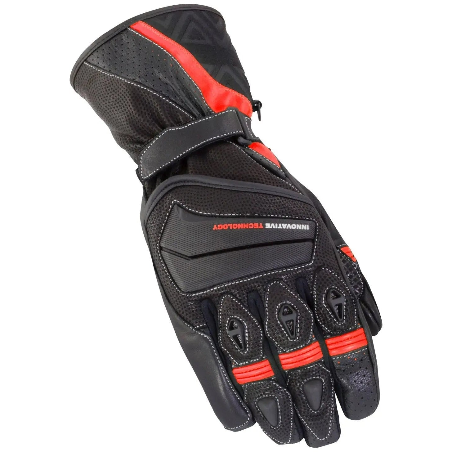 Bike It Spyder Summer Road Gloves Black / Red - FREE UK Shipping, FREE 365 Day Returns | Moto Central