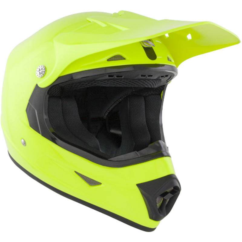 GSB XP-7 MX Off Road Kids Gloss Plain Fluo Yellow