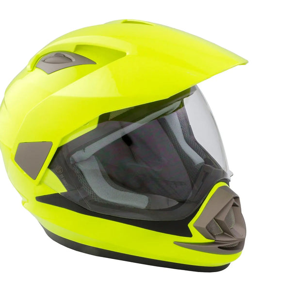 GSB XP-14A Adventure Helmet Gloss Plain Fluo Yellow FREE UK Delivery