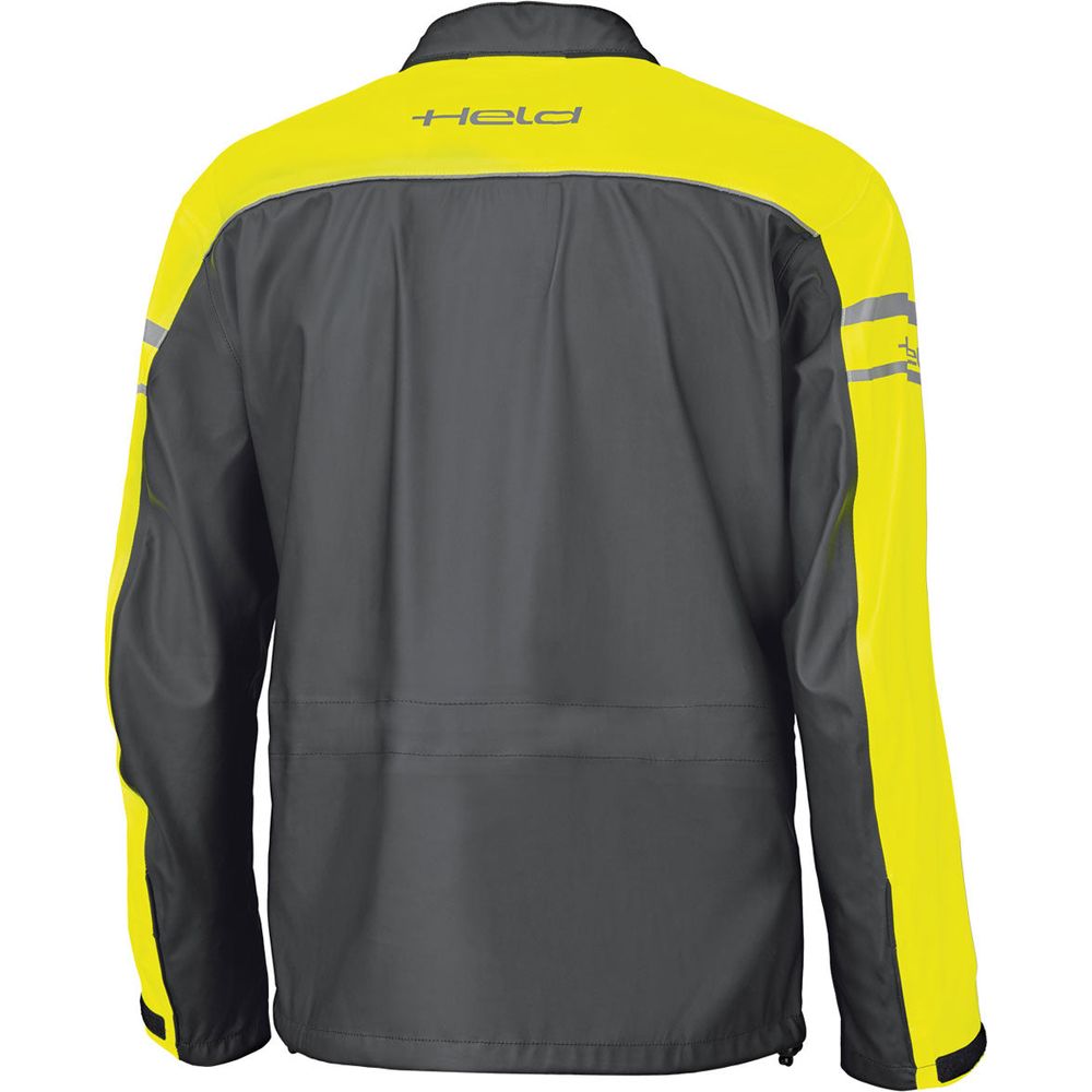 Held Rainstretch Top Over Jacket Black / Fluo Yellow - FREE UK Shipping, FREE 365 Day Returns | Moto Central