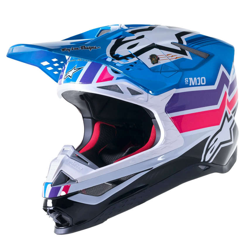 Alpinestars Supertech S-M10 TLD Edition 23 Helmet Ece Starlit Blue - FREE UK Shipping, FREE 365 Day Returns | Moto Central