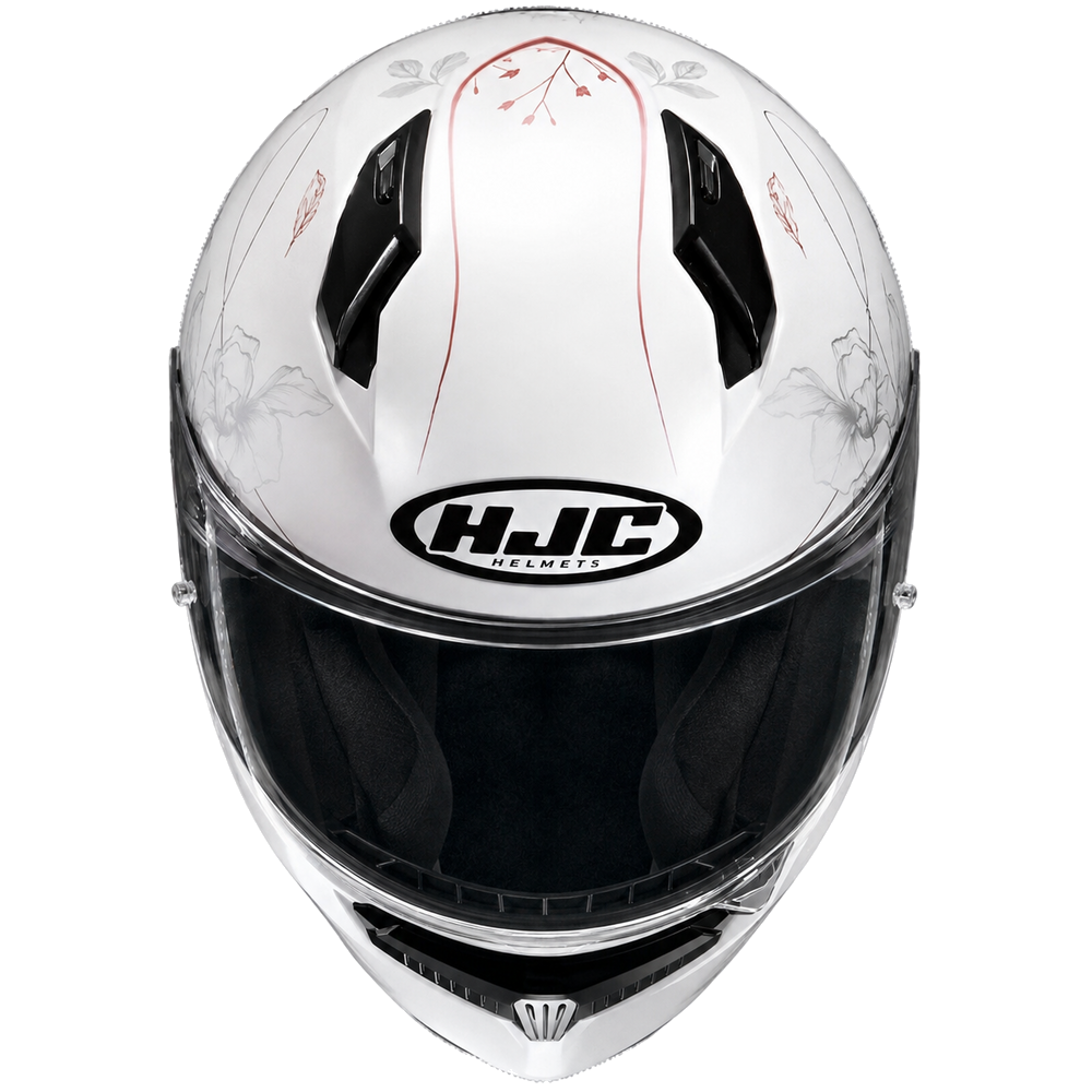 HJC C10 Epic MC8 Pink full-face motorcycle helmet, front view