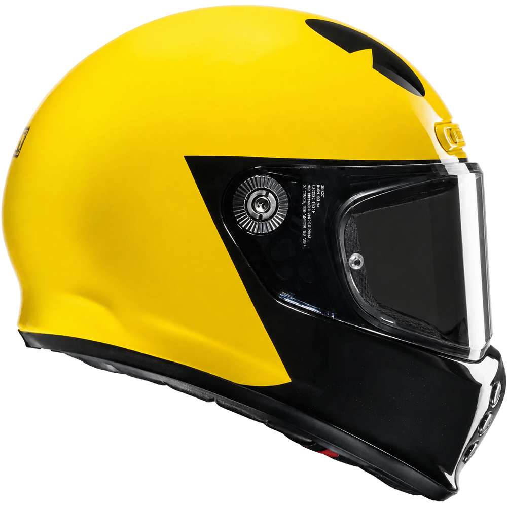 HJC V10 Pac-Man Bandai Namco MC3 Yellow Full Face Motorcycle Helmet – right side view