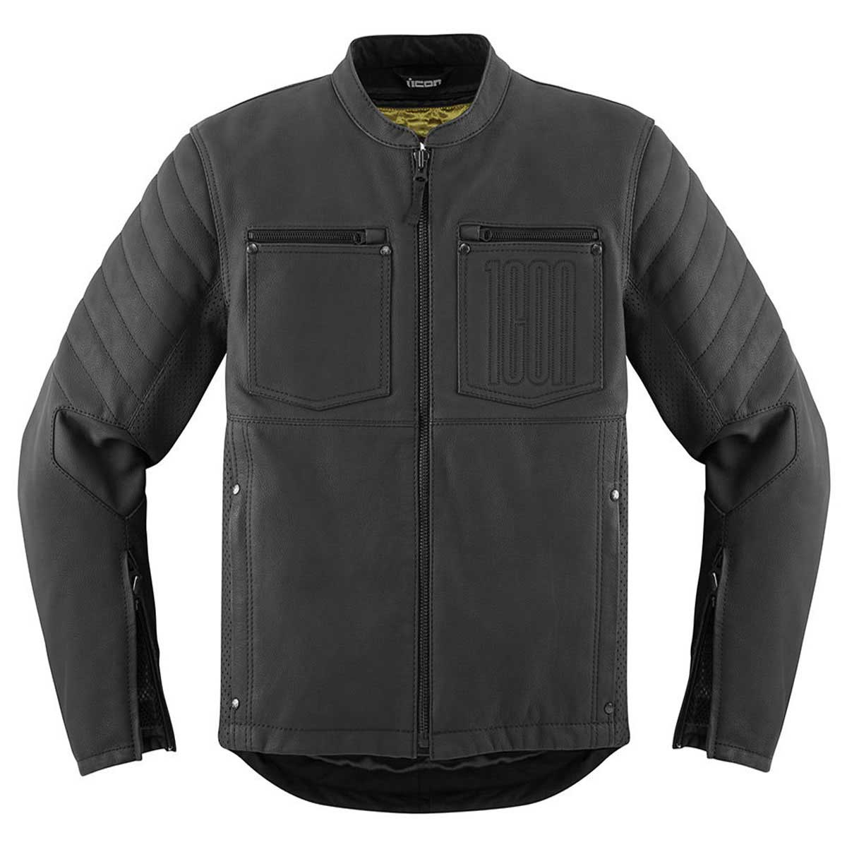 Icon Axys Leather Jacket Black FREE UK Delivery, FREE 365 Day Returns