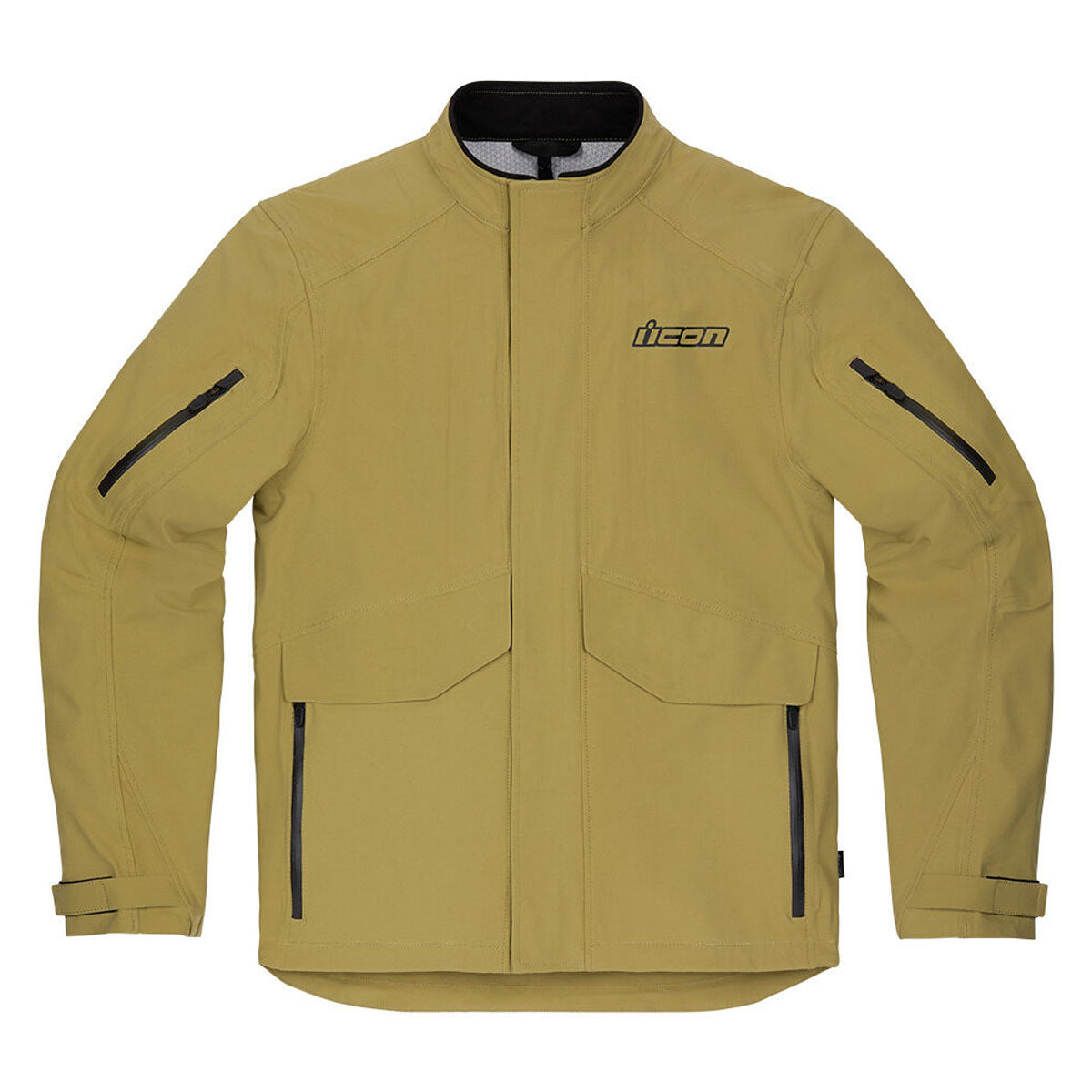 Icon Stormhawk Waterproof Textile Jacket Tan
