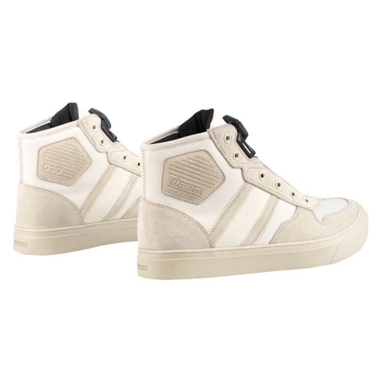 Icon Dog Days CE Boots White - FREE UK Shipping, FREE 365 Day Returns | Moto Central