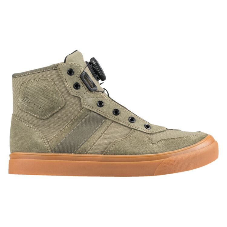 Icon Dog Days CE Boots Olive - FREE UK Shipping, FREE 365 Day Returns | Moto Central