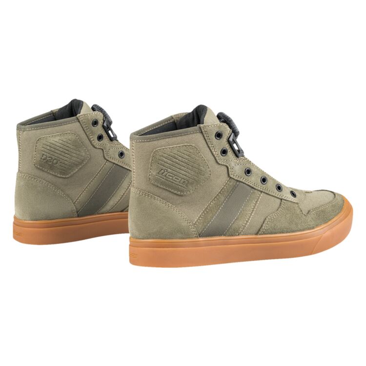 Icon Dog Days CE Boots Olive - FREE UK Shipping, FREE 365 Day Returns | Moto Central