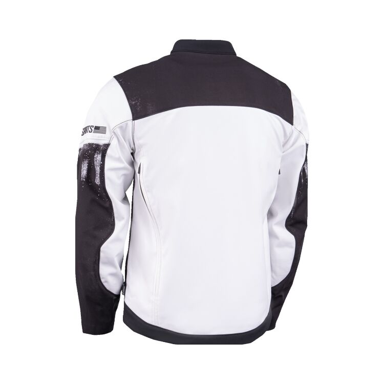 Icon Merc3 Anomaly Textile Jacket White - FREE UK Shipping, FREE 365 Day Returns | Moto Central