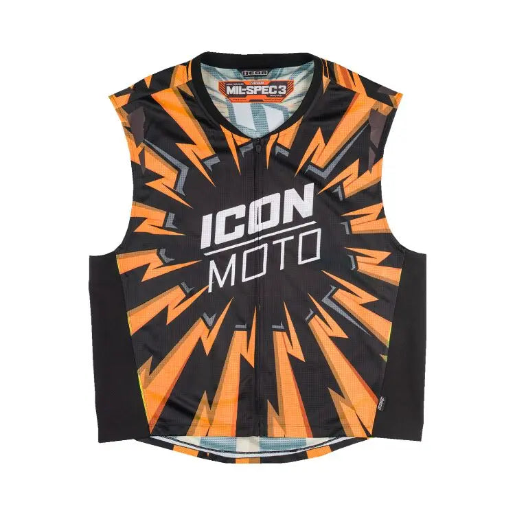 Icon Mil-Spec 3 Vest Orange - FREE UK Shipping, FREE 365 Day Returns | Moto Central