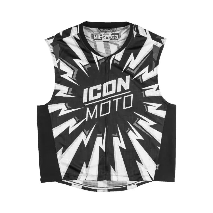 Icon Mil-Spec 3 Vest White - FREE UK Shipping, FREE 365 Day Returns | Moto Central