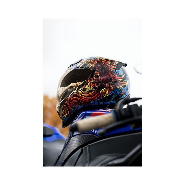 Icon Threshold Burn Birdie Burn Blue - FREE UK Shipping, FREE 365 Day Returns | Moto Central