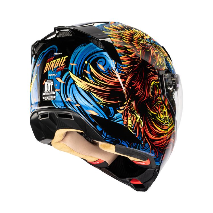 Icon Threshold Burn Birdie Burn Blue - FREE UK Shipping, FREE 365 Day Returns | Moto Central