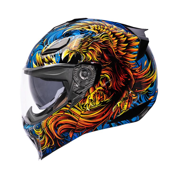 Icon Threshold Burn Birdie Burn Blue - FREE UK Shipping, FREE 365 Day Returns | Moto Central