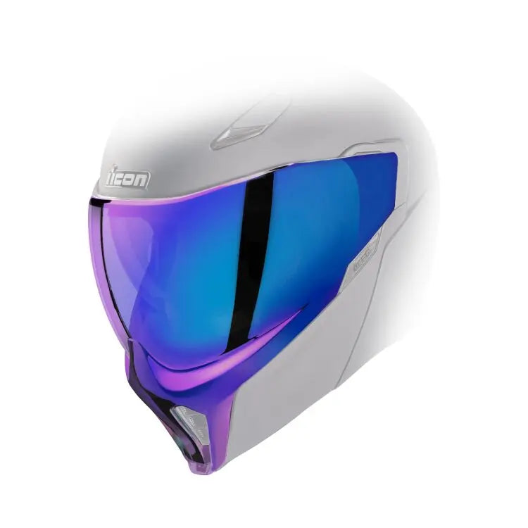 Icon Threshold Helmet Visor Boatdrink Blue - FREE UK Shipping, FREE 365 Day Returns | Moto Central