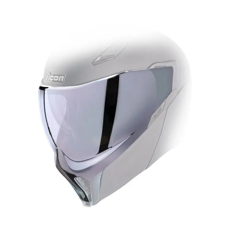 Icon Threshold Helmet Visor Warboy Chrome - FREE UK Shipping, FREE 365 Day Returns | Moto Central