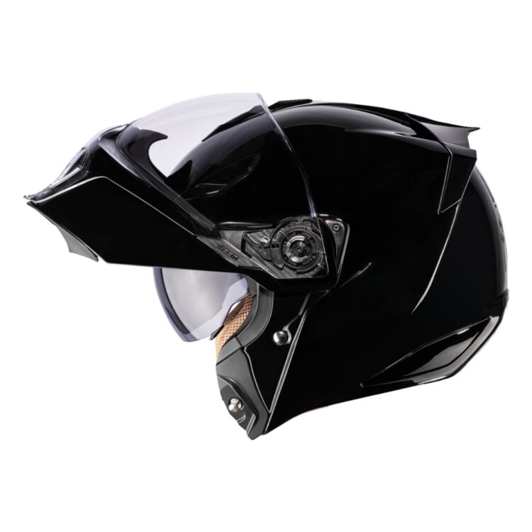Icon Threshold Gloss Black - FREE UK Shipping, FREE 365 Day Returns | Moto Central