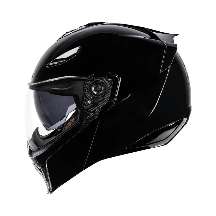 Icon Threshold Gloss Black - FREE UK Shipping, FREE 365 Day Returns | Moto Central