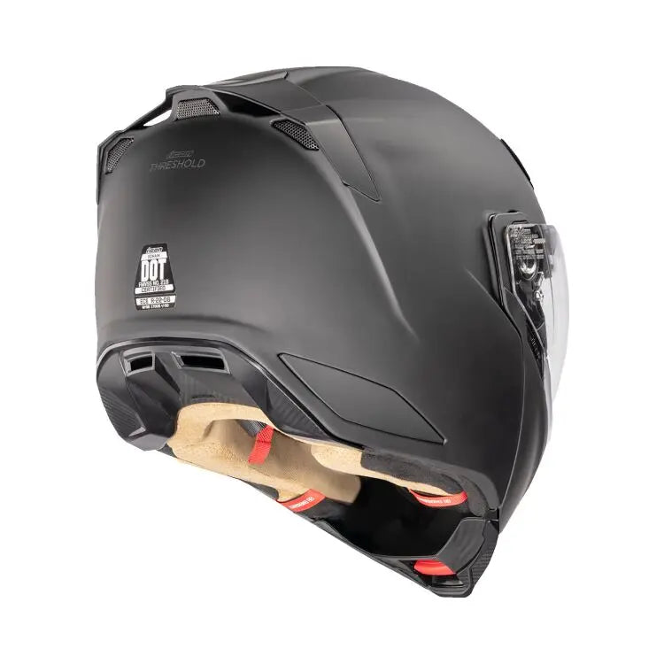 Icon Threshold Matt Black - FREE UK Shipping, FREE 365 Day Returns | Moto Central