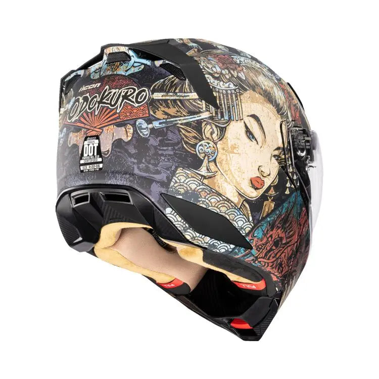 Icon Threshold Odokuro Black - FREE UK Shipping, FREE 365 Day Returns | Moto Central
