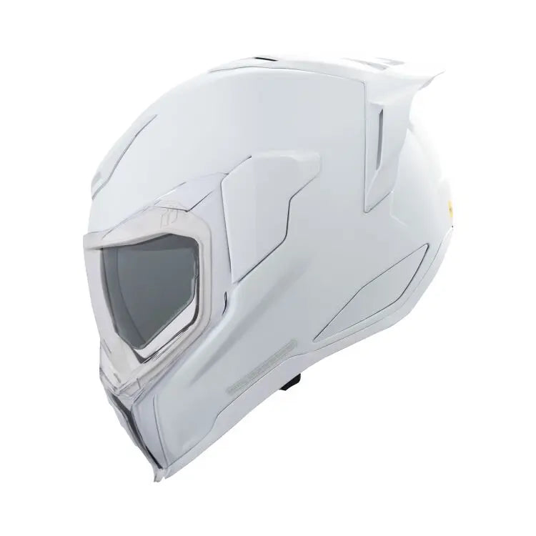 Icon Ultraflite MIPS Gloss White - FREE UK Shipping, FREE 365 Day Returns | Moto Central