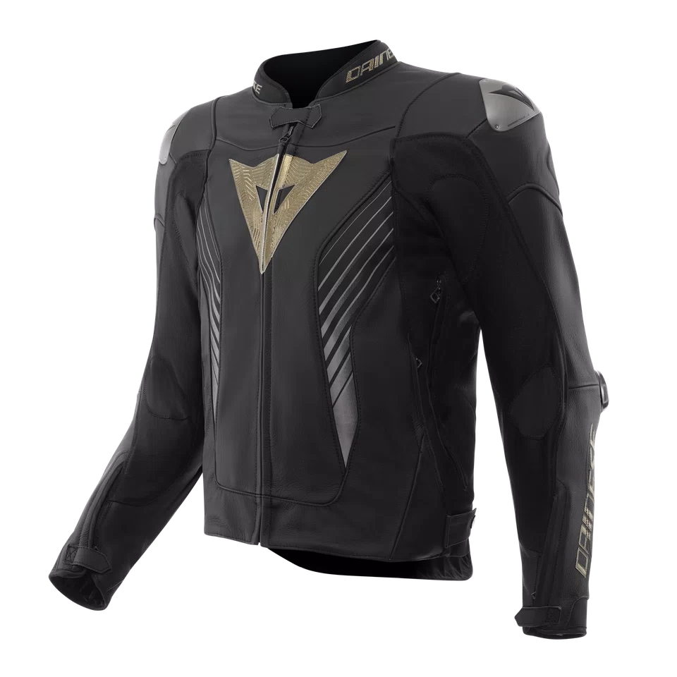 Dainese Super Speed 5 Leather Jacket Black / Gold FREE UK Delivery, FREE 365 Day Returns | Moto Central
