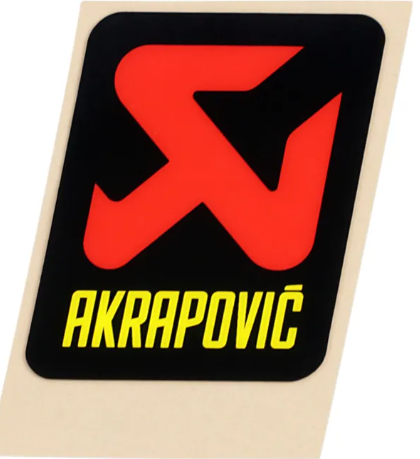 Akrapovic General Replacement Sticker Black / Red