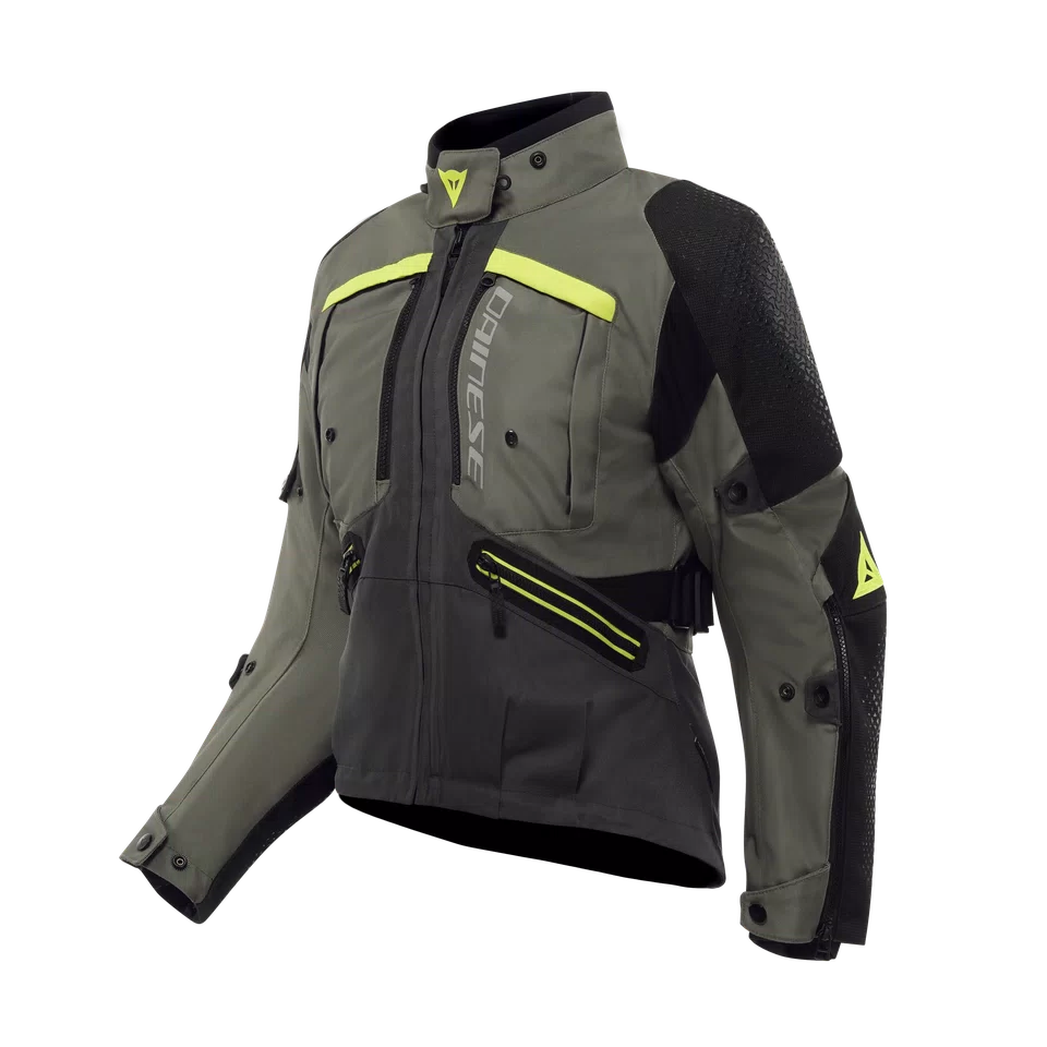 Dainese Gullfoss D-Dry Ladies Textile Jacket Deep Lichen / Ebony FREE UK Delivery, FREE 365 Day Returns | Moto Central