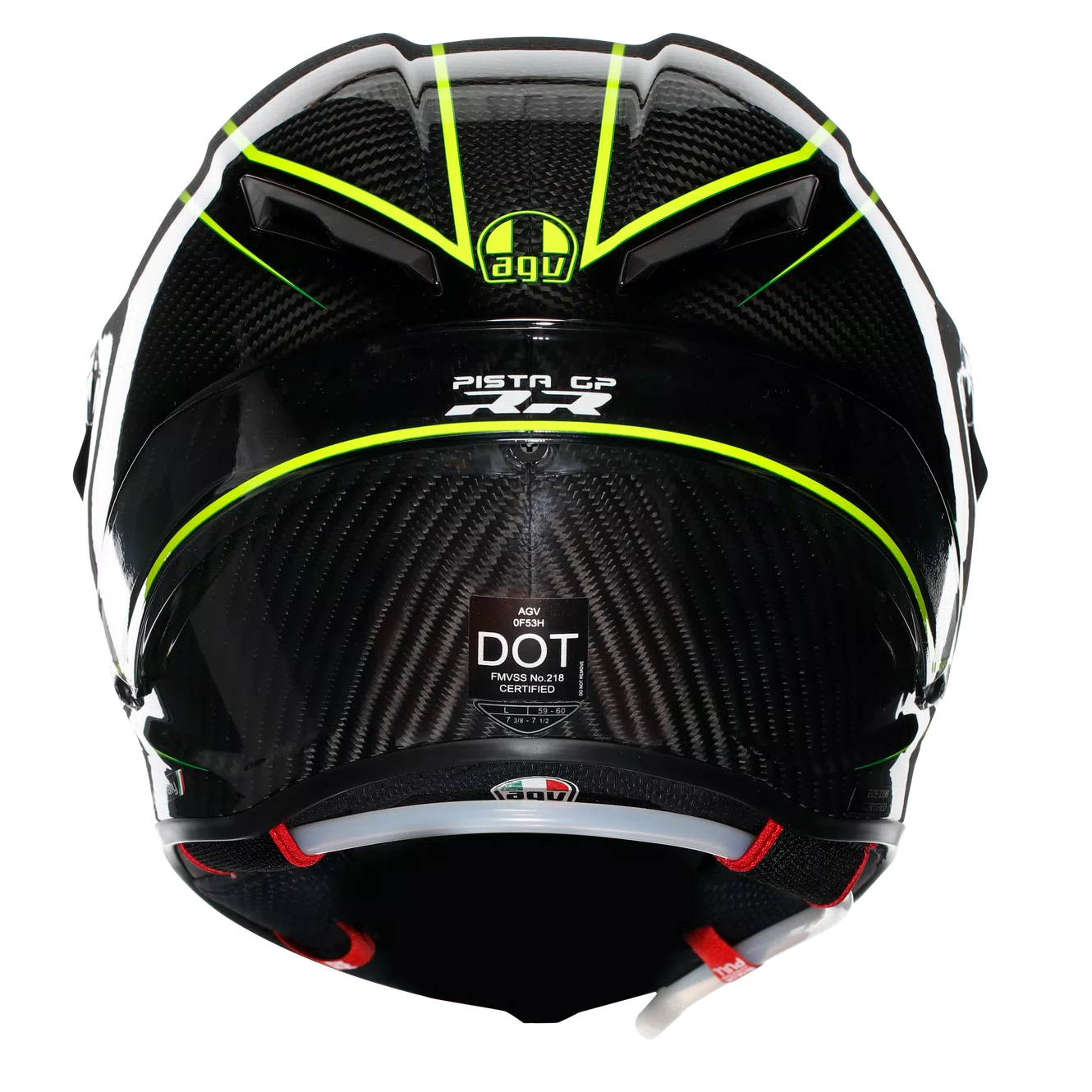 AGV Pista GP-RR ECE 22.06 Performante Carbon / Fluo Green - FREE UK Delivery, FREE 365 Day Returns | Moto Central
