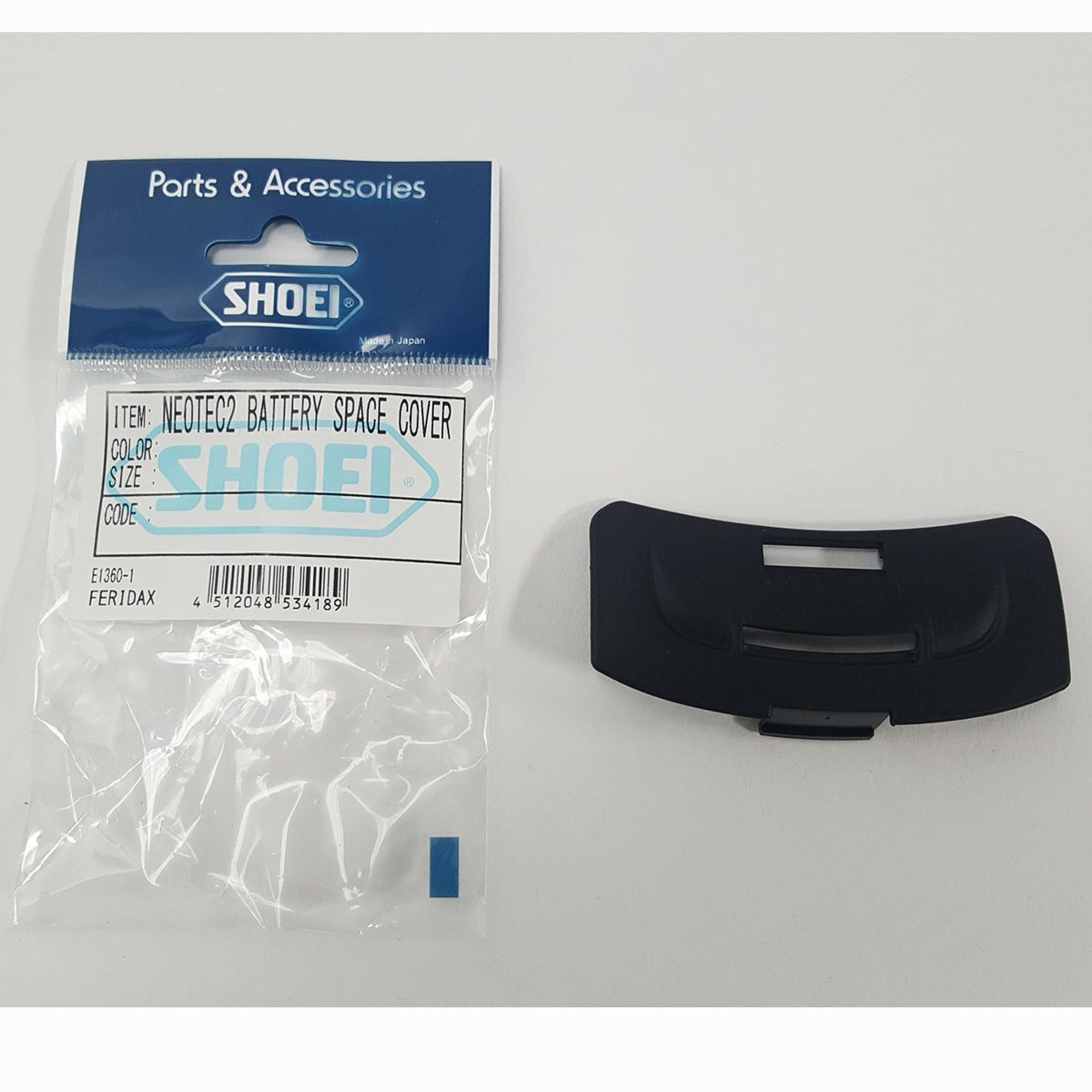 Shoei Battery Space Cover Black For Neotec 2 Helmets FREE UK Delivery, FREE 365 Day Returns | Moto Central