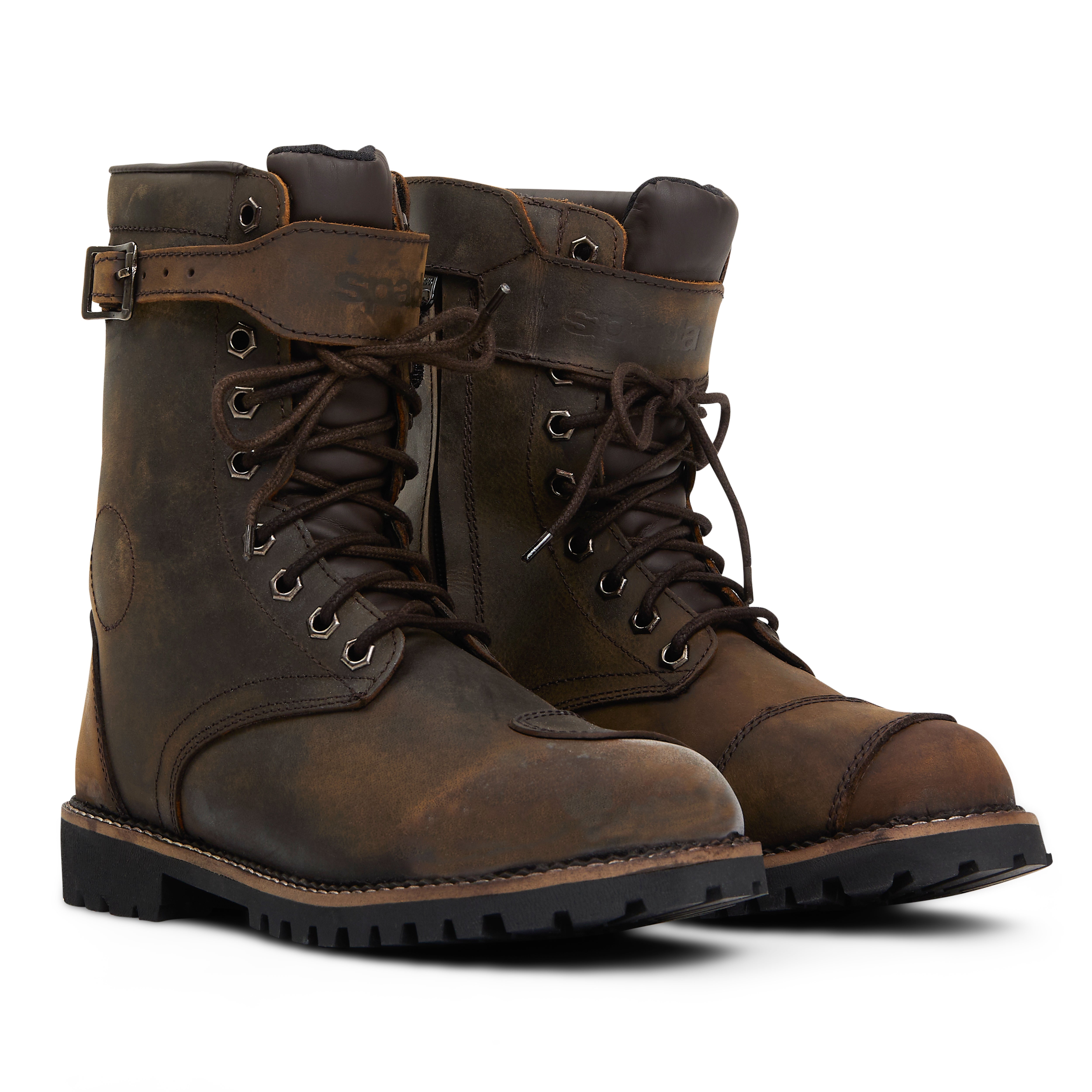 Spada Pilgrim Grande Waterproof CE Boots Brown FREE UK Delivery, FREE 365 Day Returns | Moto Central