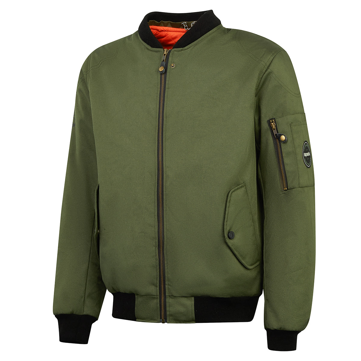 Spada Air Force 1 CE Textile Jacket Olive FREE UK Delivery, FREE 365 Day Returns | Moto Central