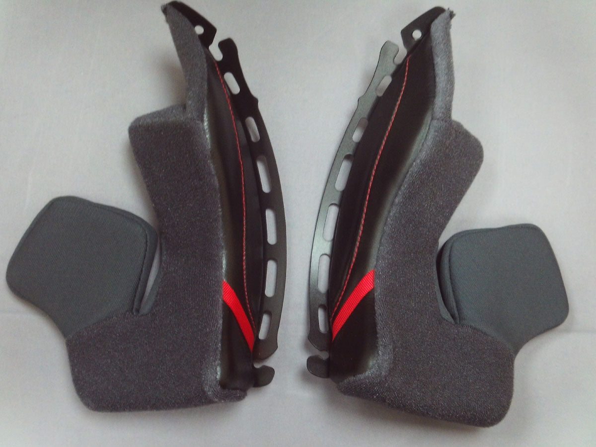 Shoei Type N Cheek Pads Black For GT Air 2 Helmets FREE UK Delivery, FREE 365 Day Returns | Moto Central
