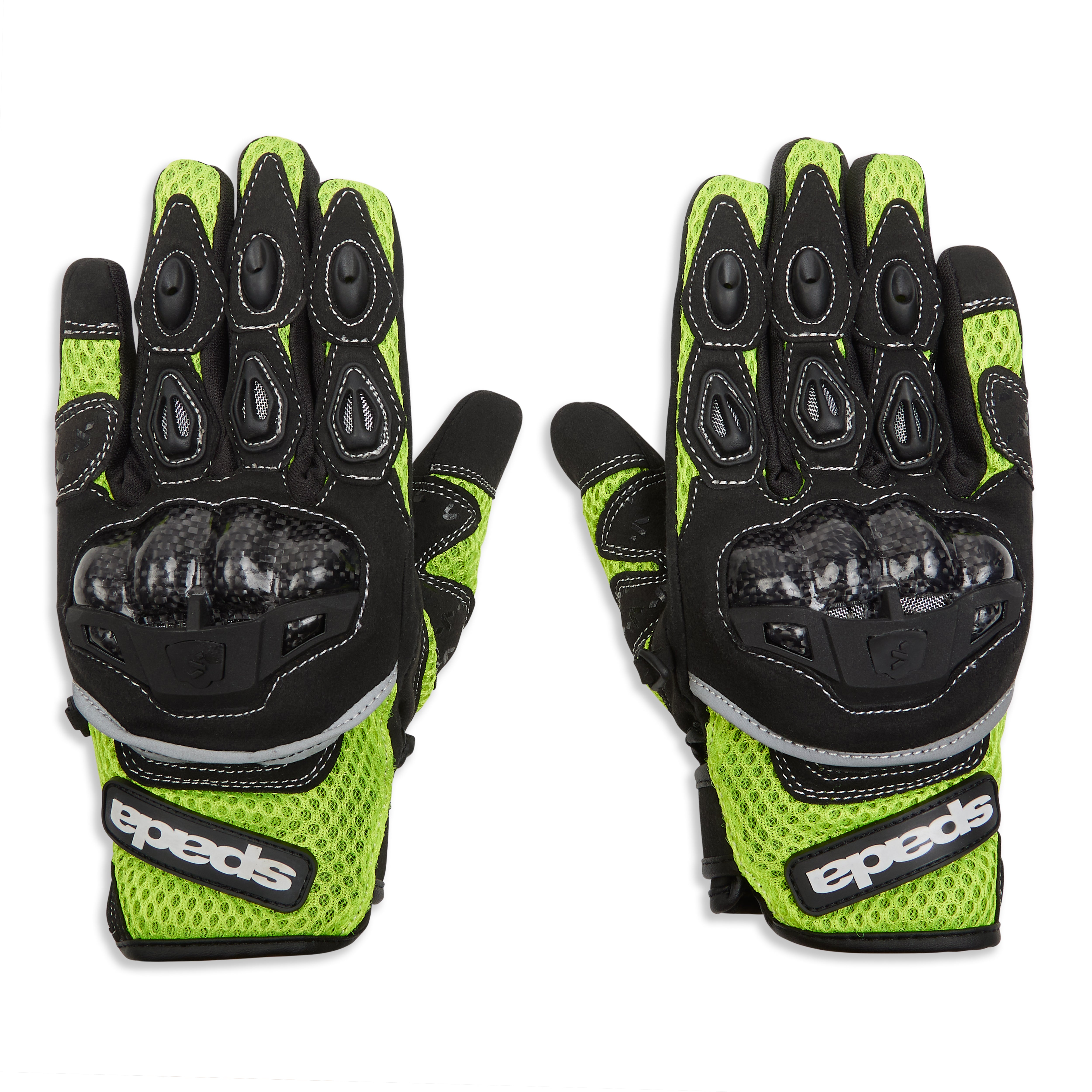 Spada MX-Air CE Textile Gloves Fluo Yellow FREE UK Delivery, FREE 365 Day Returns | Moto Central