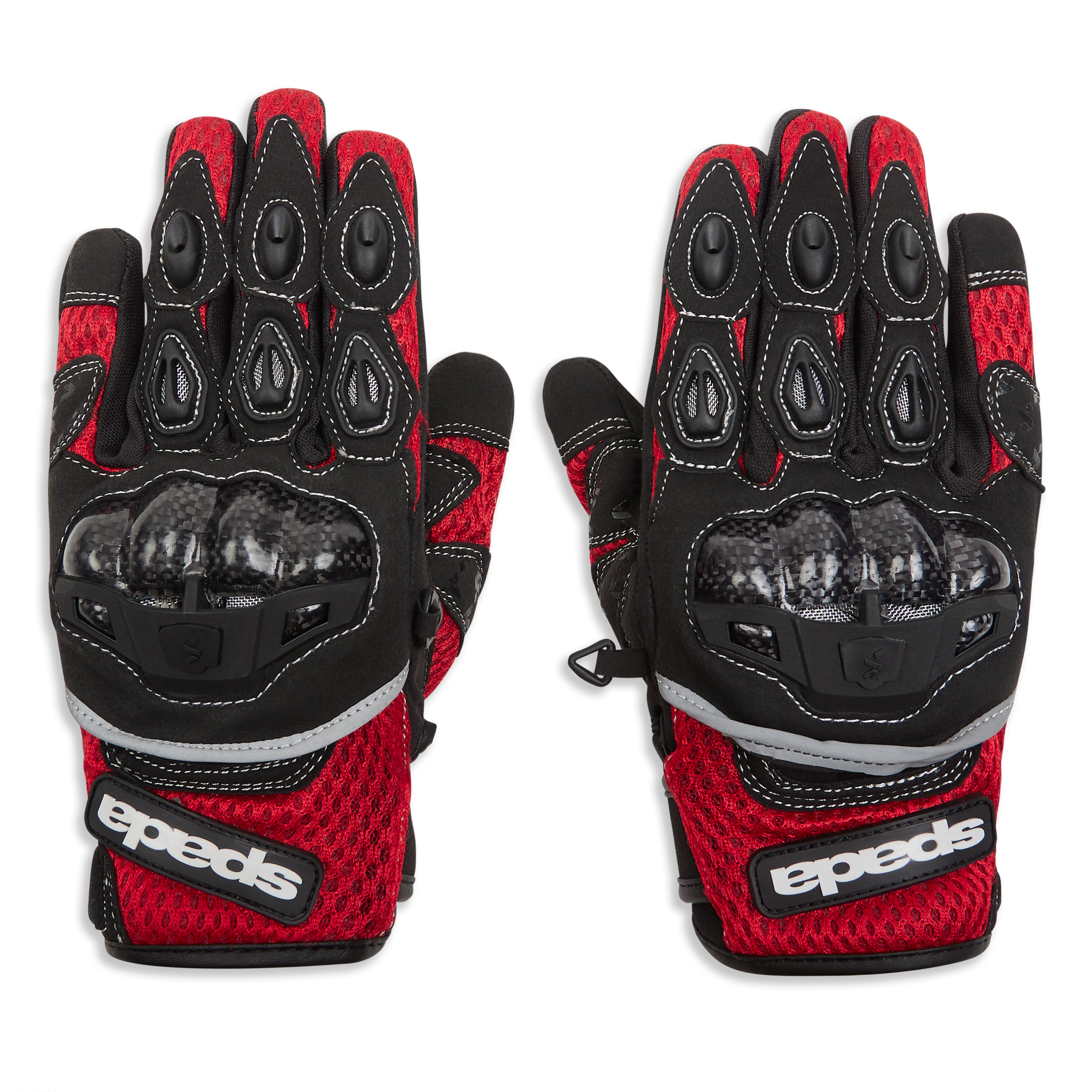 Spada MX-Air CE Textile Gloves Red FREE UK Delivery, FREE 365 Day Returns | Moto Central